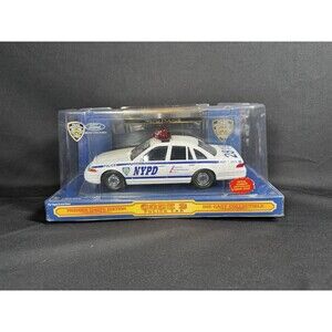 Code 3 NYPD State Trooper Police Car Die 1:24 With Patch FORD Crown Victoria